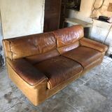 Canape leather Duvivier Made in France