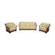 Wooden sofa and armchairs by Mobil Girgi, 70s. Set of 3