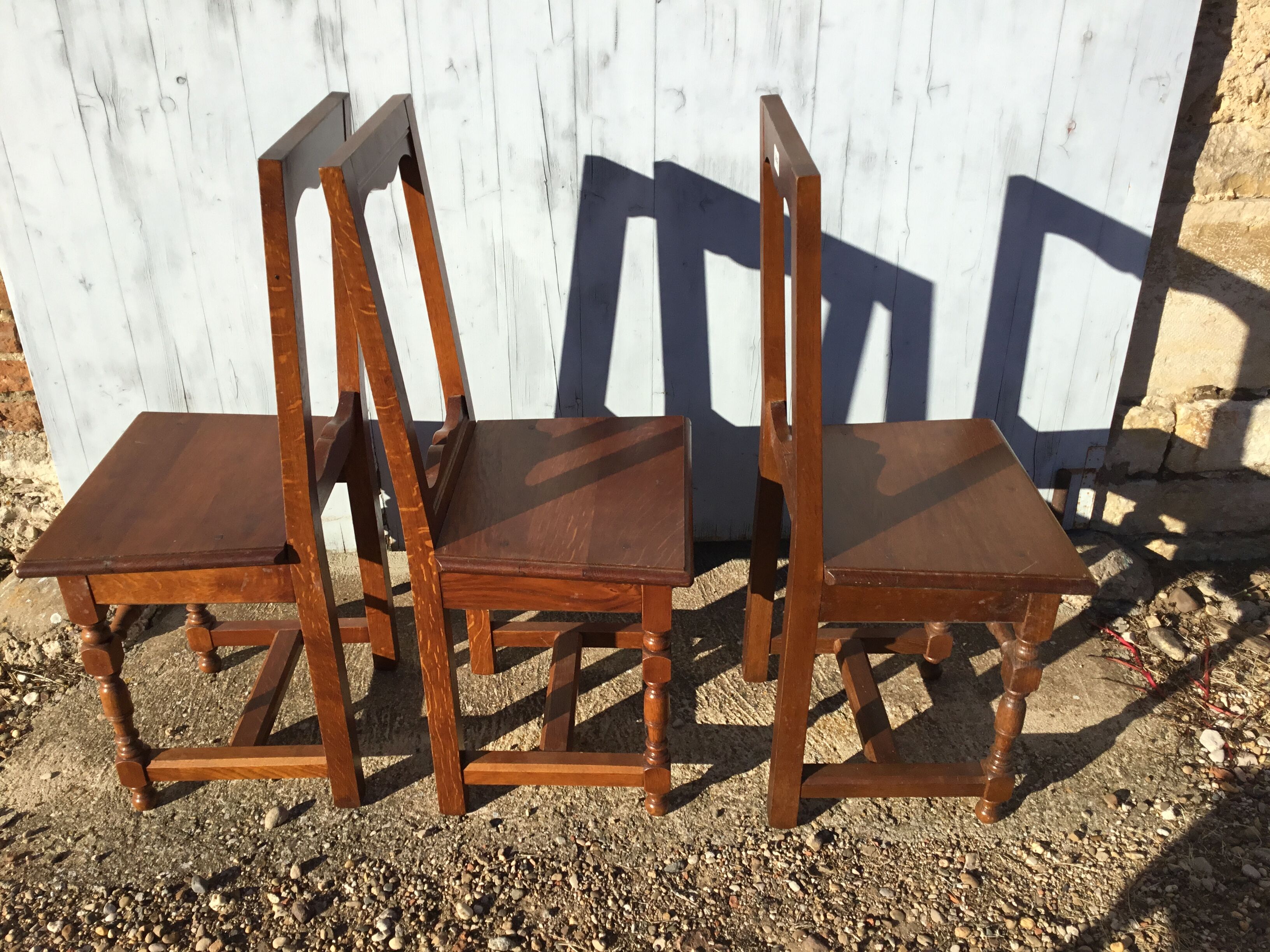 3 chairs lorraine + bench