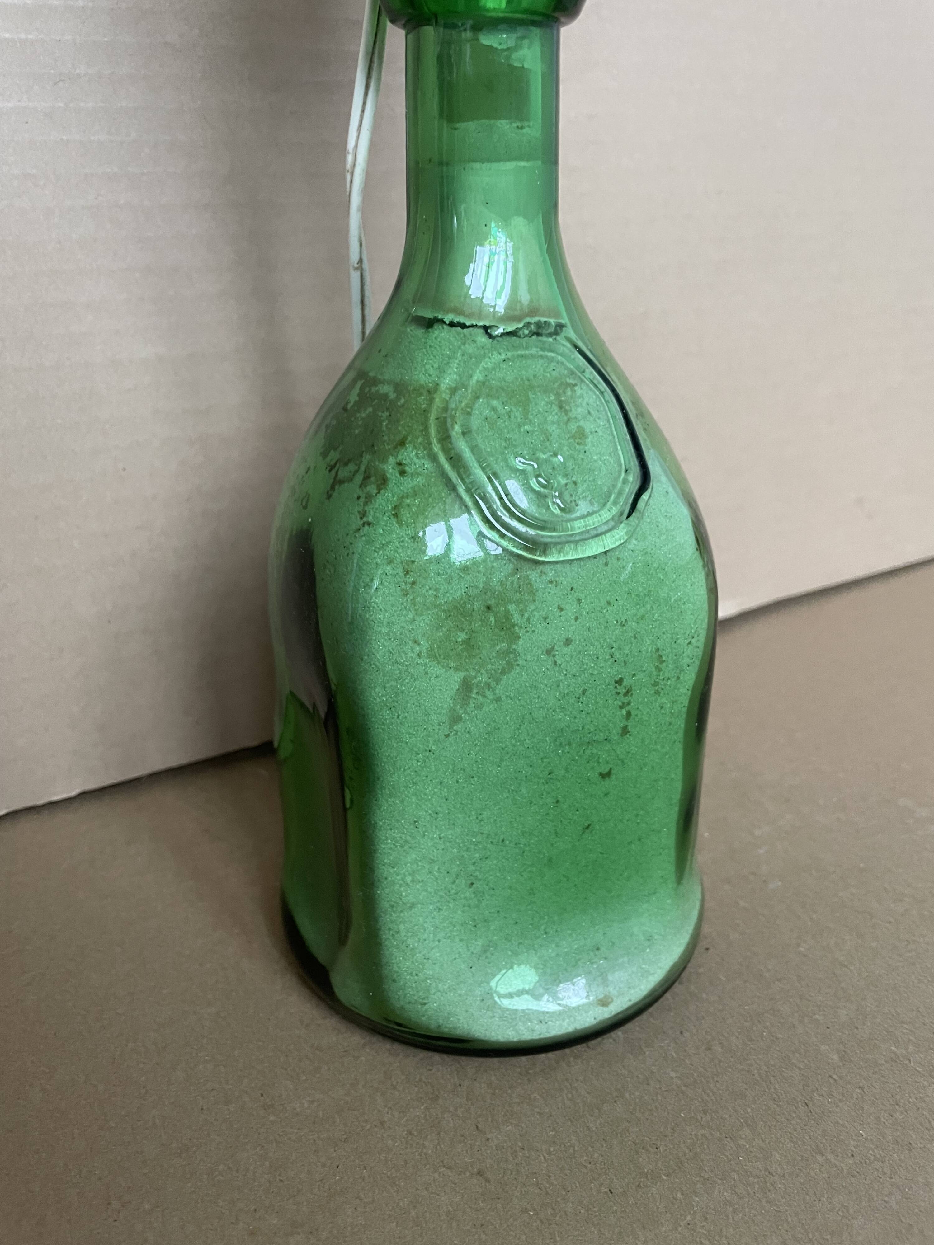 Antique glass table lamp