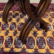 Set of English nesting tables in mahogany from the 1950s.
