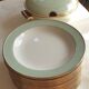 Vintage soup service in celadon green and ivory by villeroy & boch.