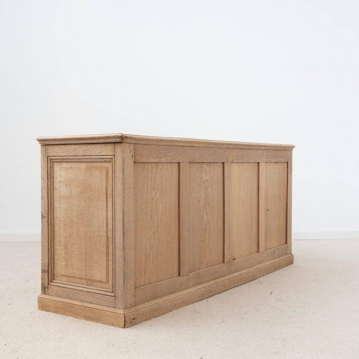 Trade cabinet with drawers in oak and blue stone – early 20th century