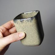 Service à thé chinois en terre cuite émaillée, théière et 4 tasses, années 1980