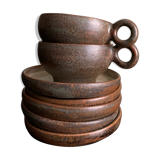 Ceramic Coffee Cup & Saucer Set