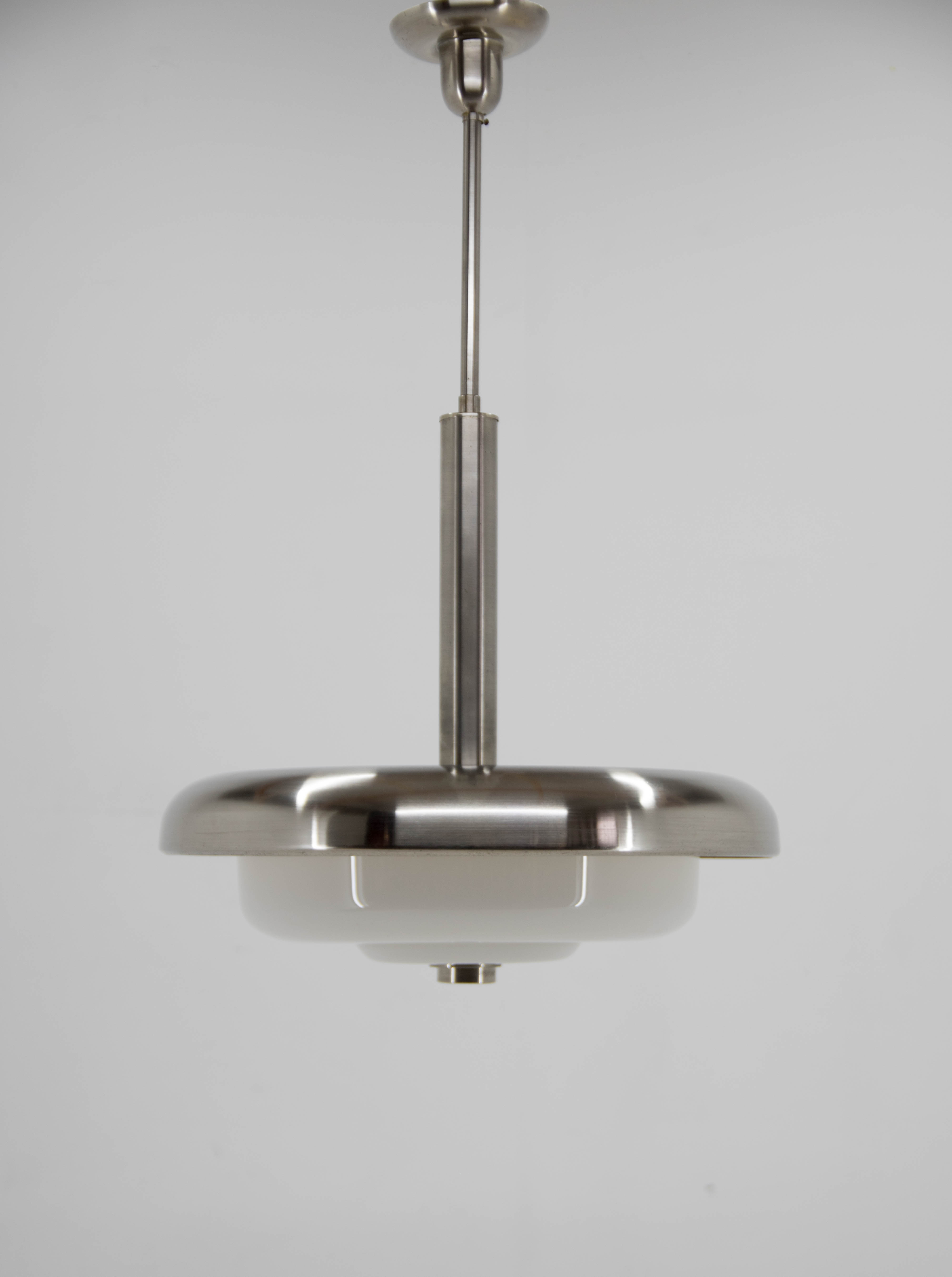Ultra Rare Bauhaus Chandelier by IAS, 1930s