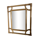 Large rattan mirror