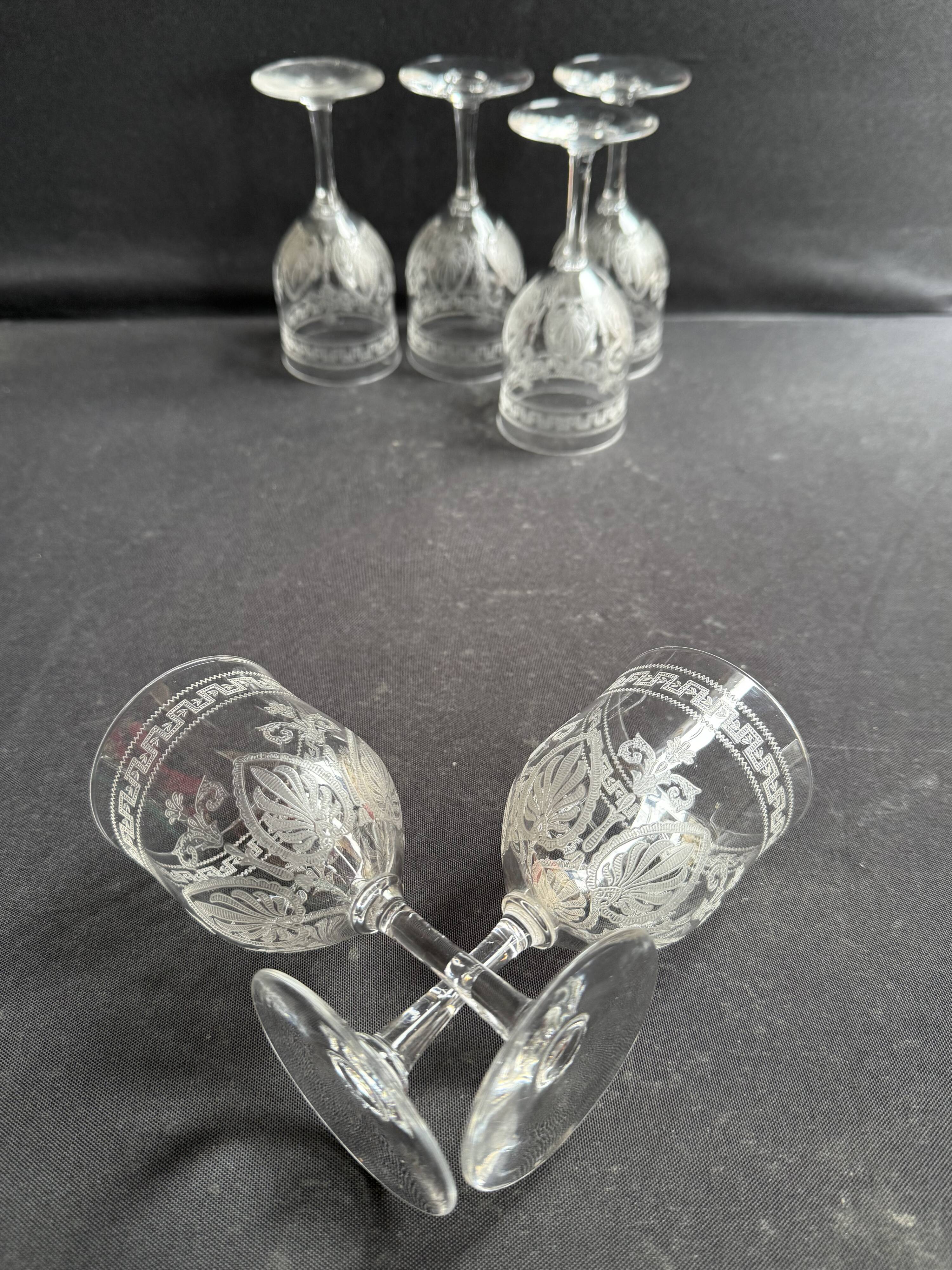 6 Wine glasses – Saint Louis Pasteur service