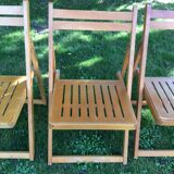 Series of 3 folding chairs