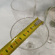 Lot 5 old crystal wine glasses