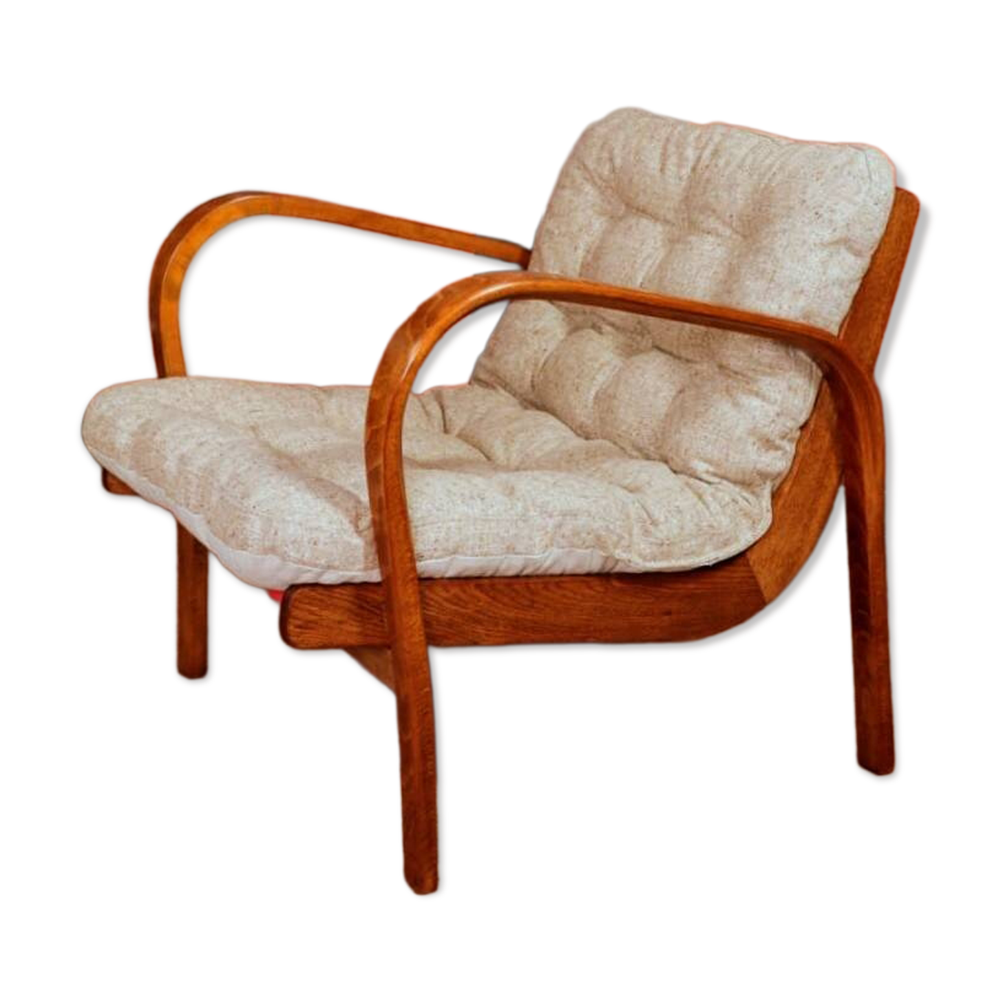 Vintage armchair granola beige 1960