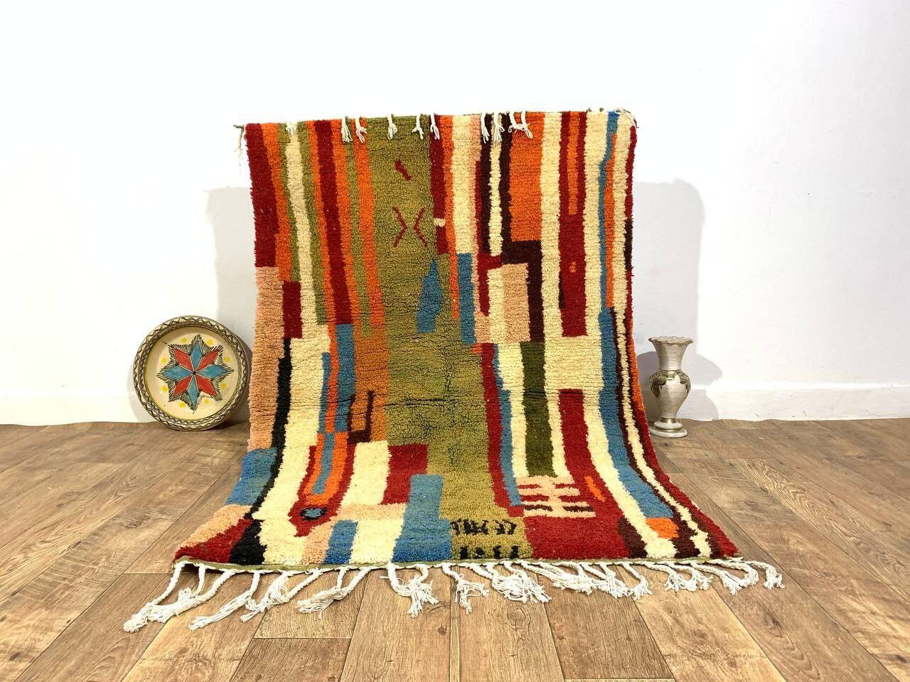 Handmade moroccan berber rug 170 x 120 cm