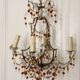 Glass bead chandelier