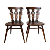 Pair of wooden chairs "Ercol"