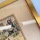Vintage Atlantic Ocean Marine Map Gold Leaf Frame