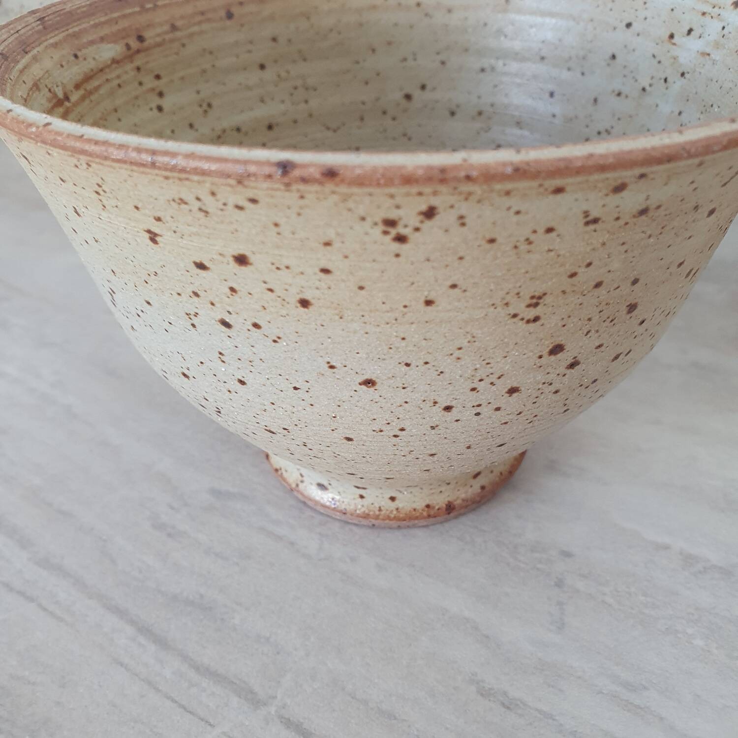 4 large bowls in pyrite stoneware