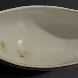 Saucière faience pink decoration brand V in hollow XIXth