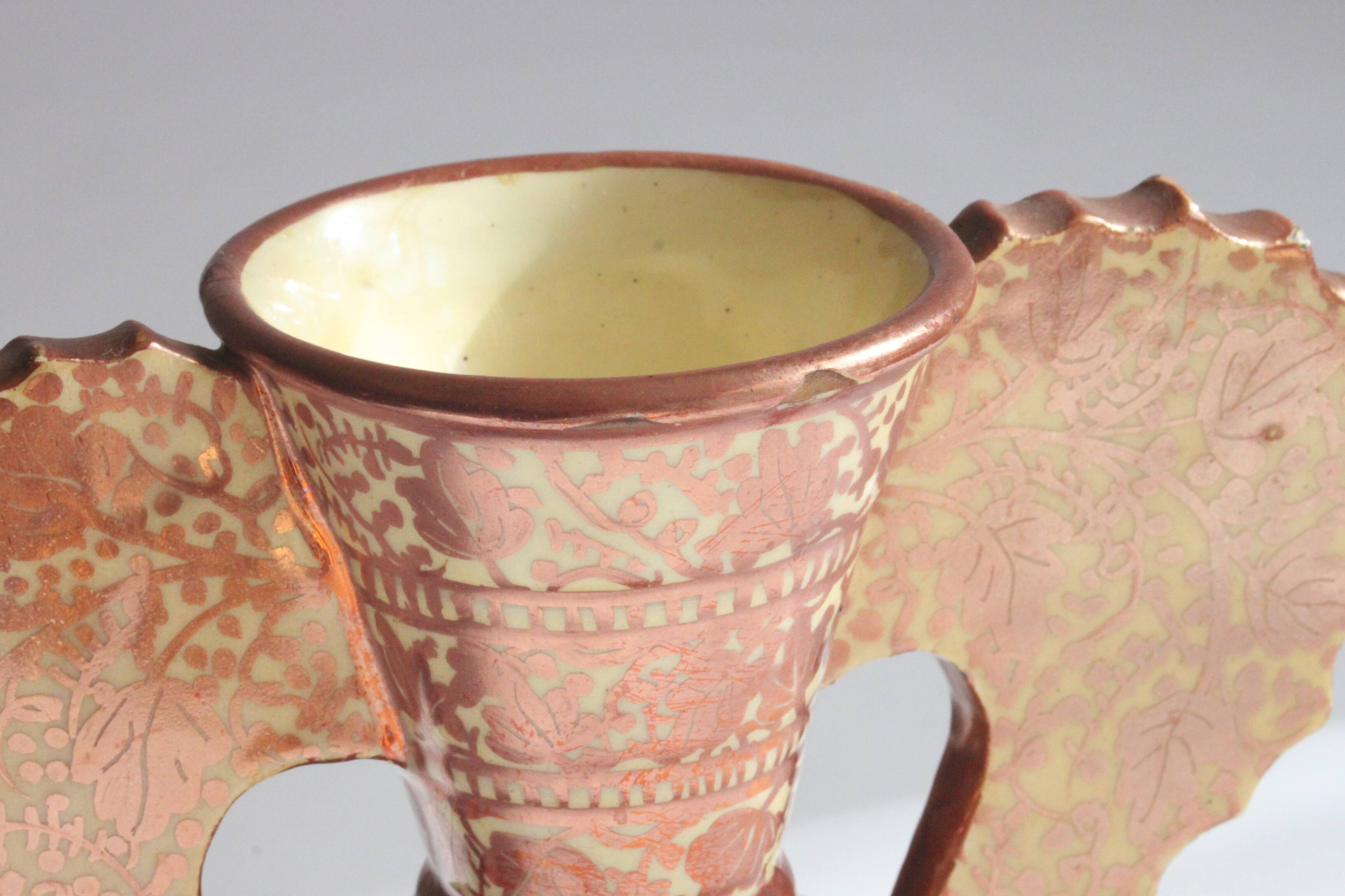 Neoclassical Spanish Copper Lustre Vases, 19Th