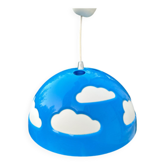 Suspension Skojig IKEA bleue nuage
