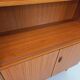 Vintage Scandinavian style storage bookcase in melamine and teak from the 60s