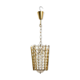 Hanging lamp in crystal by & Bakalowits Söhne 1950 s