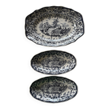 Luneville earthenware plates and dishes