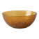 Textured amber glass salad bowl – 1970s