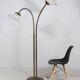Lothar Klute. Attributed. Brutalist floor lamp by Lothar Klute, Germany, 1980s.