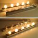 Set of two 70s, 80s Vanity Mirror Wall Lights, Targetti Sankey - Italy, Model "Studio"