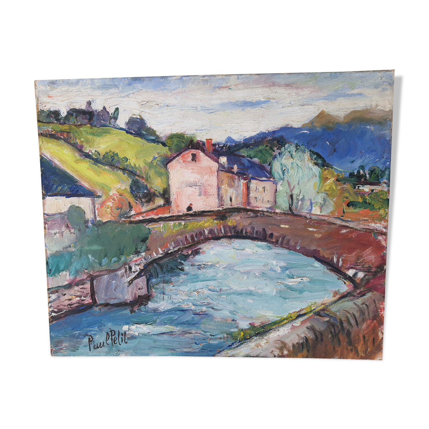 Painting on canvas Landscape bearn