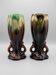 Pair of Art Deco / mid-century vases – Belgian earthenware (attributed to Thulin) 28cm
