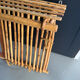 Wall-mounted bamboo coat rack