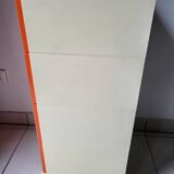 Meuble chiffonnier 4 tiroirs Flair  orange Français 1970 Vintage