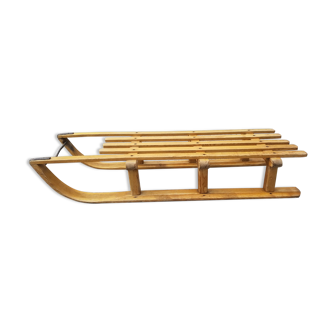 Old wooden toboggan - Donnay