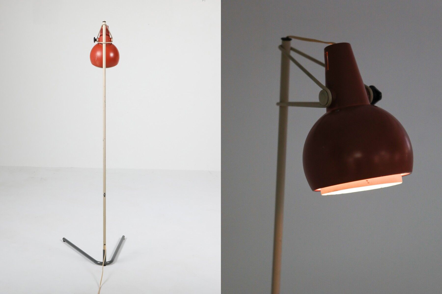 Rare lamppost Louis Kalff model "NX29" by Philips 1950