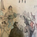 Original painting The Ventriloquist Naudet circa 1803