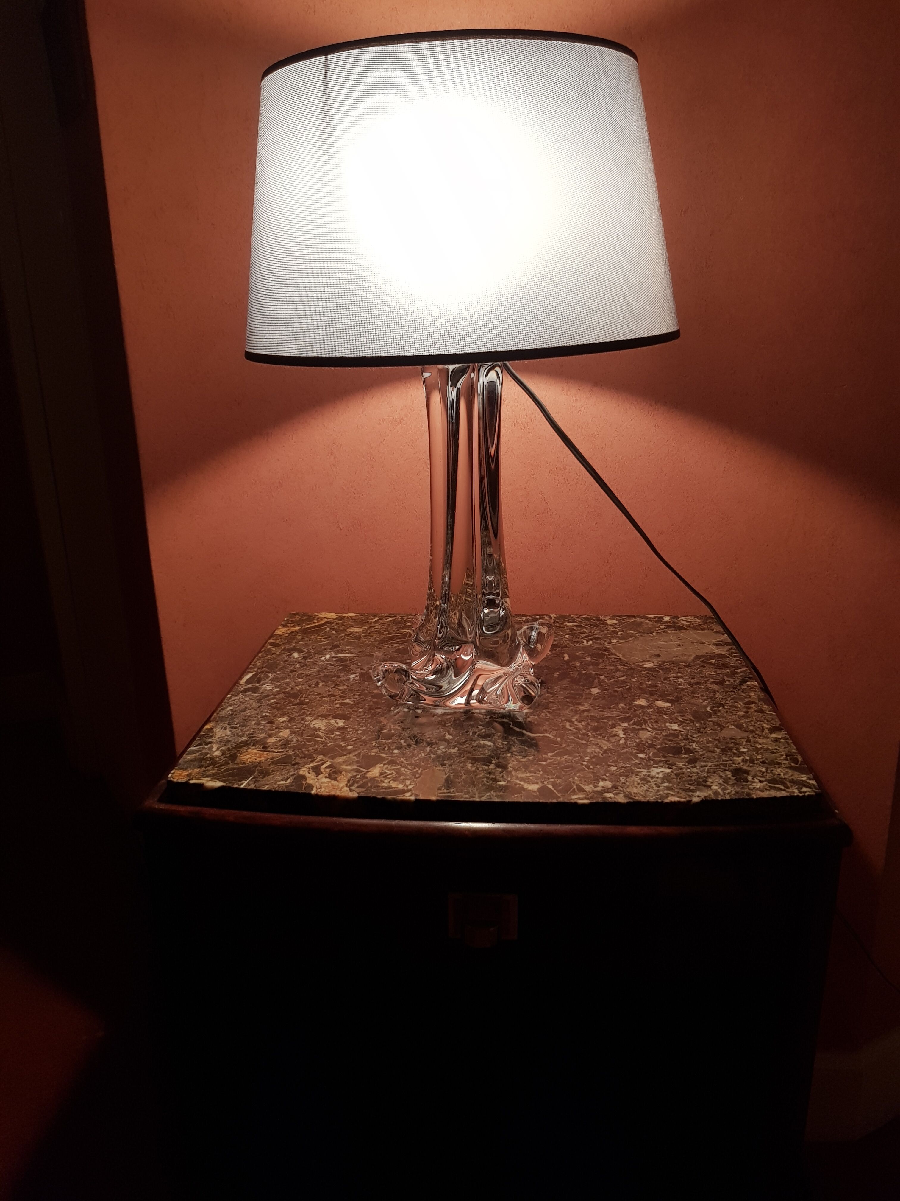 Baccarat crystal lamp foot