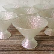 Coupes à glace fruits verre irisé