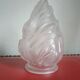 Tulipe Flamme ancienne verre dépoli - Torchère 17cm
