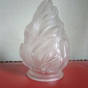 Old flame tulip frosted glass - Torch 17cm