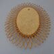 Italian Rattan Mirror, 1960s