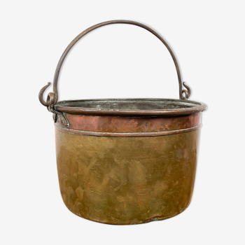 Pot en cuivre antique du 19ème siècle