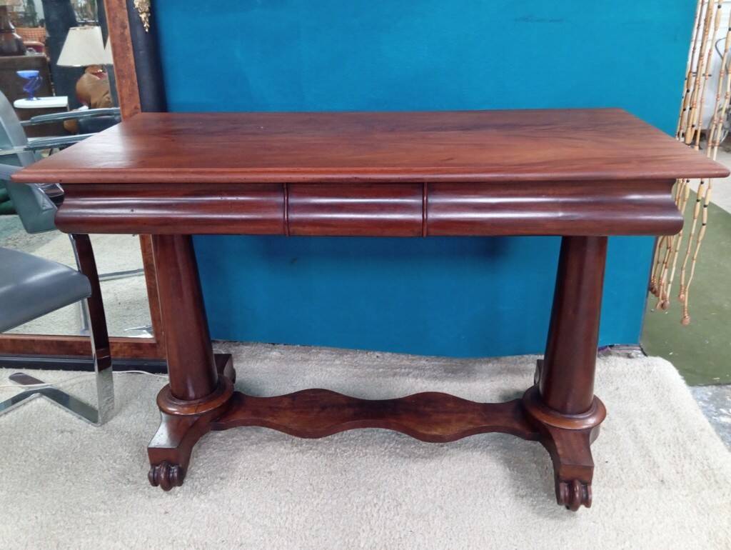Regency mahogany console desk 19th century