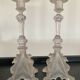 Pair of vintage Val St Lambert candlesticks