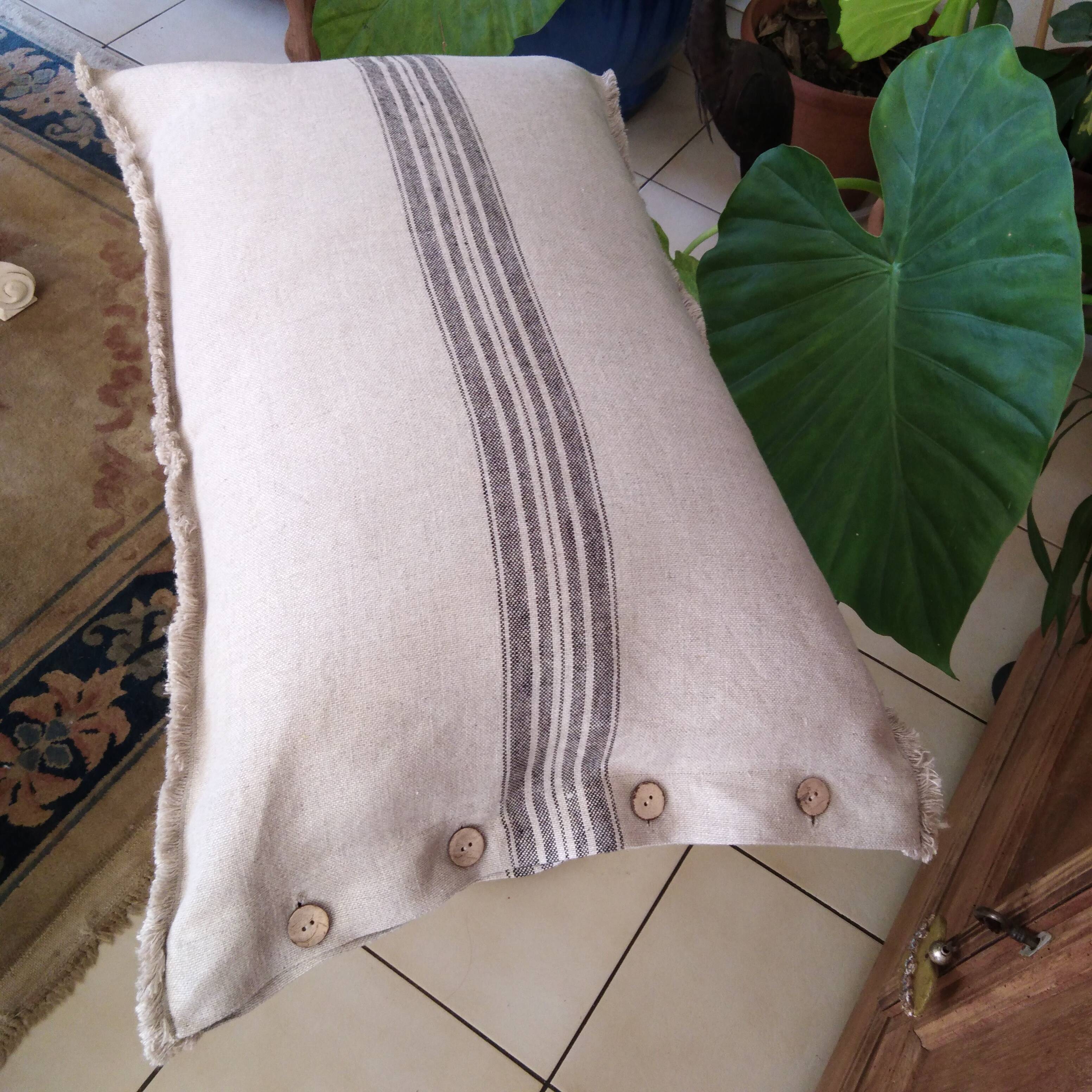 100% European linen pillowcase/cushion