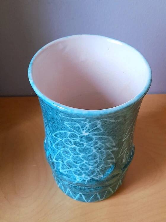 Ceramic glasses for orangeade J. Sagan, Vallauris