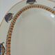 Oval Art Deco plate from Longwy pottery.