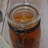 Amber jar the Practical capacity 1 liter