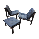 Fauteuils Hunter et pouf de Torbjørn Afdal pour Bruksbo