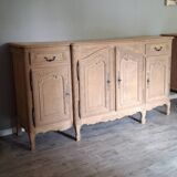 Rustic airbrushed oak sideboard